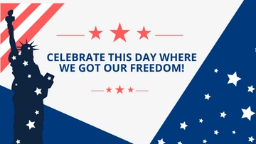 Free National Freedom Day Invitation Background Template to Edit Online