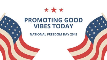Free National Freedom Day Greeting Card Background Template to Edit Online