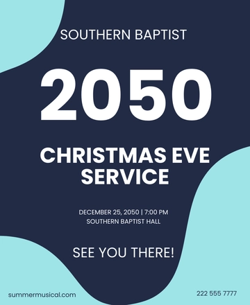 Free Church Handbill Template to Edit Online