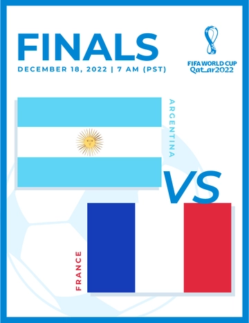 Free FIFA World Cup 2022 Finals Schedule Flyer Template to Edit Online