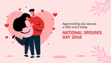 Free National Spouses Day Flyer Background Template to Edit Online