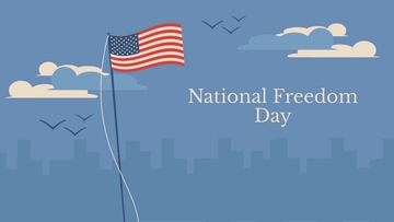 Free National Freedom Day Design Background Template to Edit Online