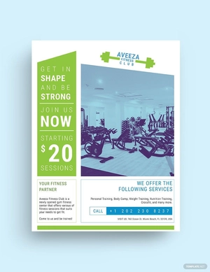 Gym Center Flyer Template
