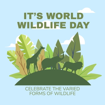 Free World Wildlife Day Quote Vector Template to Edit Online