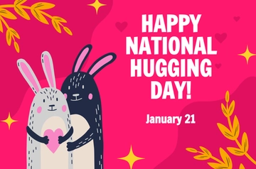 Free National Hugging Day Banner Template to Edit Online