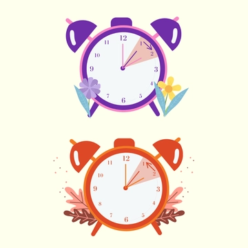 Free Daylight Saving Clipart Vector Template to Edit Online