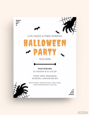 Halloween Minimalist Flyer Template
