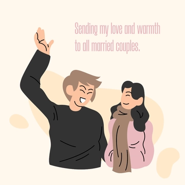 Free National Spouses Day Instagram Post Template to Edit Online