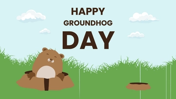 Free Groundhog Day Image Background Template to Edit Online