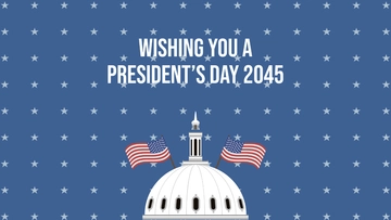 Free Presidents' Day Wishes Background Template to Edit Online