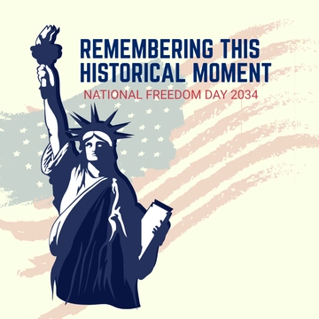 Free National Freedom Day Whatsapp Post Template to Edit Online