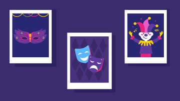 Free Mardi Gras Carnival Photo Background Template to Edit Online