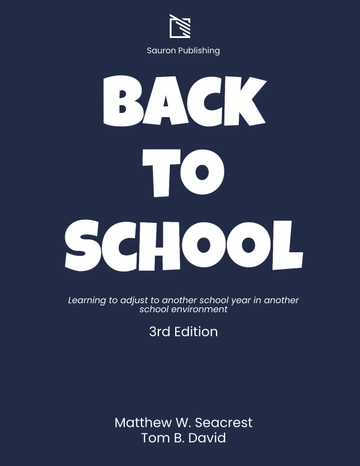 Free Back To School Textbook Template to Edit Online