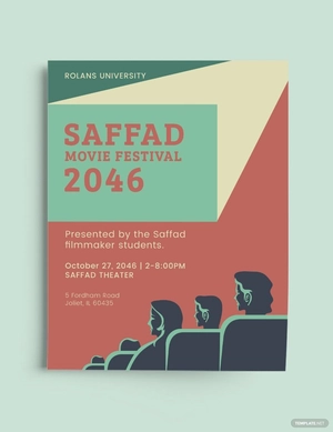 Old Retro Movie Festival Flyer Template