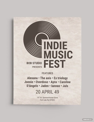 OLD Vintage Indie Flyer Template