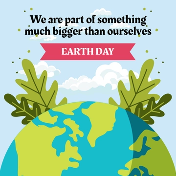 Free Earth Day Quote Vector Template to Edit Online