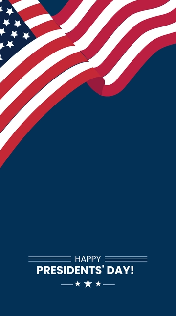 Free Presidents' Day iPhone Background Template to Edit Online