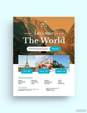 Tour Travel Agency Flyer Template