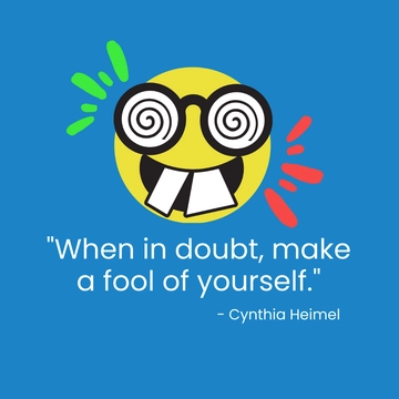 Free April Fools' Day Quote Vector Template to Edit Online