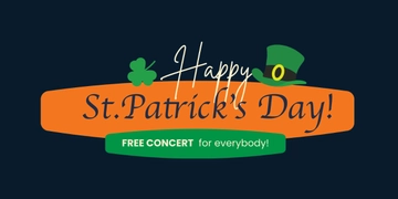 Free St. Patrick's Day Facebook Ad Banner Template to Edit Online