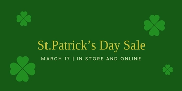 Free St. Patrick's Day Instagram Ads Template to Edit Online