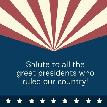 Free Presidents' Day FB Post Template to Edit Online
