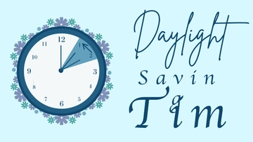 Free Daylight Saving Banner Background Template to Edit Online