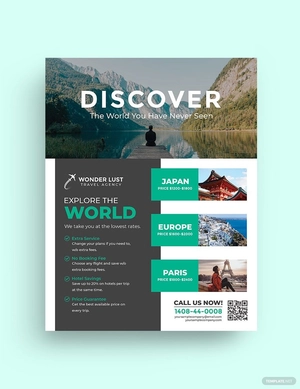 Travel Guide Flyer Template