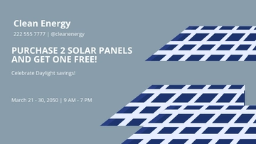 Free Daylight Saving Flyer Background Template to Edit Online