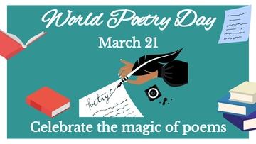 Free World Poetry Day Flyer Background Template to Edit Online