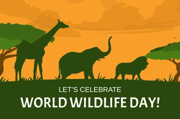 Free World Wildlife Day Banner Template to Edit Online