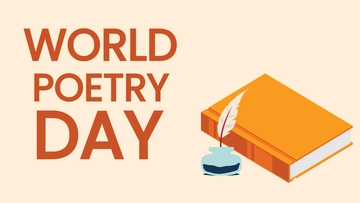 Free High Resolution World Poetry Day Background Template to Edit Online