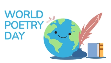 Free World Poetry Day Clipart Background Template to Edit Online