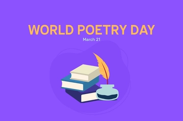 Free World Poetry Day Banner Template to Edit Online