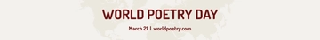 Free World Poetry Day Website Banner Template to Edit Online