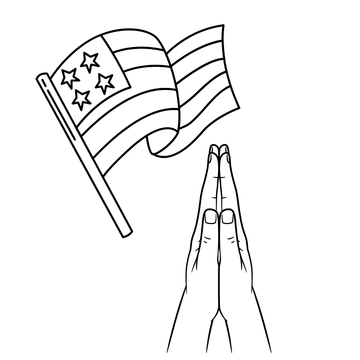 Free National Day of Prayer Drawing Clipart Template to Edit Online