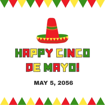Free Cinco de Mayo Wishes Clipart Template to Edit Online