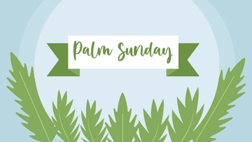 Free Palm Sunday Design Background Template to Edit Online