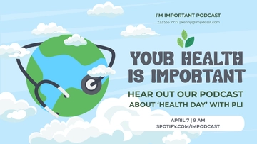 Free World Health Day Flyer Background Template to Edit Online