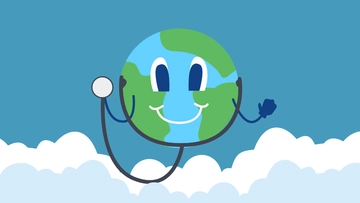 Free World Health Day Clipart Background Template to Edit Online