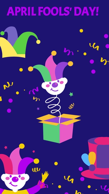 Free April Fools' Day iPhone Background Template to Edit Online