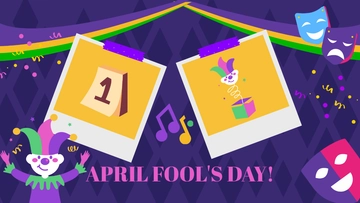 Free April Fools' Day Image Background Template to Edit Online
