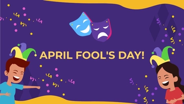 Free April Fools' Day Design Background Template to Edit Online