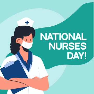 Free National Nurses Day Clipart Template to Edit Online