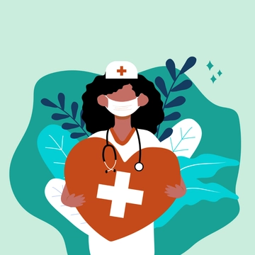 Free Happy National Nurses Day Clipart Template to Edit Online