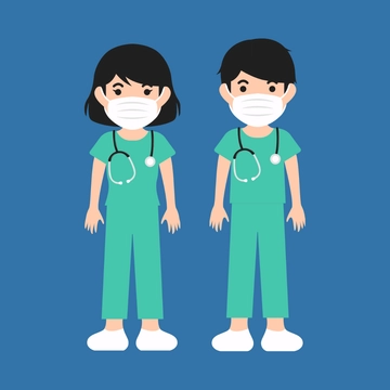 Free National Nurses Day Cartoon Clipart Template to Edit Online
