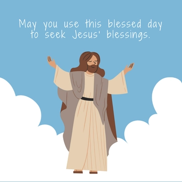 Free Ascension Day Quote Vector Template to Edit Online