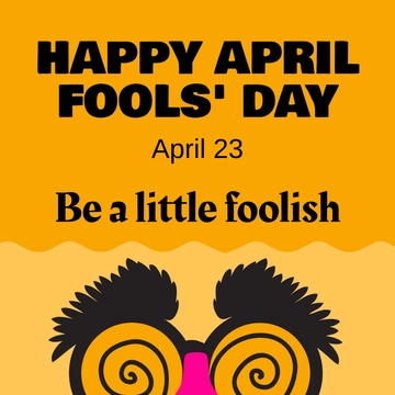 Free April Fools' Day Whatsapp Post Template to Edit Online