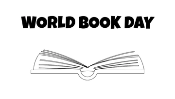 Free World Book Day Drawing Background Template to Edit Online