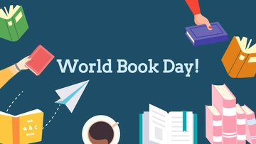 Free World Book Day Design Background Template to Edit Online